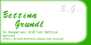 bettina grundl business card